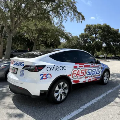 FASTSIGNS Vehicle Graphics featuring America's 250th Anniversary Photo